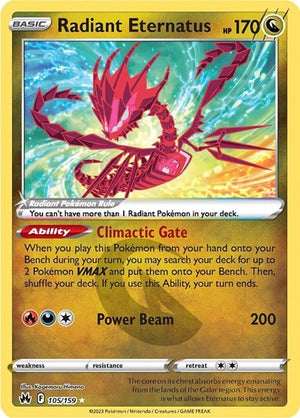 Pokemon TCG - Crown Zenith - Radiant Eternatus - 105/159 - Holofoil