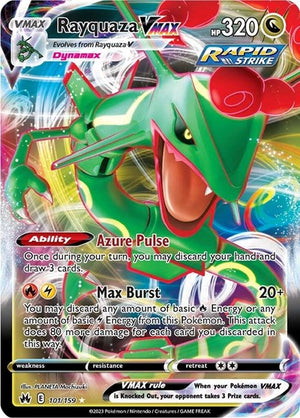 Pokemon TCG - Crown Zenith - Rayquaza VMAX - 101/159 - Holofoil