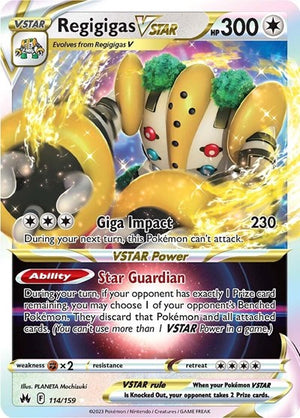 Pokemon TCG - Crown Zenith - Regigigas VSTAR - 114/159 - Holofoil