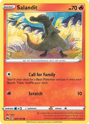 Pokemon TCG - Crown Zenith - Salandit - 027/159