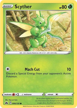 Pokemon TCG - Crown Zenith - Scyther - 006/159