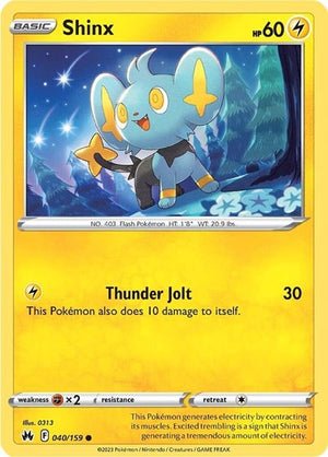 Pokemon TCG - Crown Zenith - Shinx - 040/159 - Reverse Holofoil