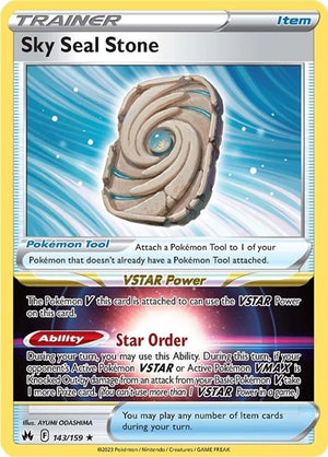 Pokemon TCG - Crown Zenith - Sky Seal Stone - 143/159 - Holofoil