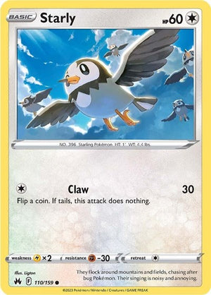 Pokemon TCG - Crown Zenith - Starly - 110/159