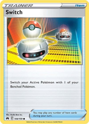 Pokemon TCG - Crown Zenith - Switch - 144/159 - Reverse Holofoil