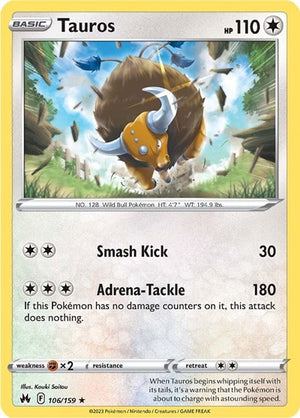 Pokemon TCG - Crown Zenith - Tauros - 106/159