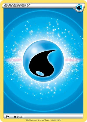 Pokemon TCG - Crown Zenith - Water Energy - 154/159 - Holofoil