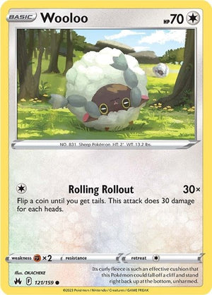 Pokemon TCG - Crown Zenith - Wooloo - 121/159