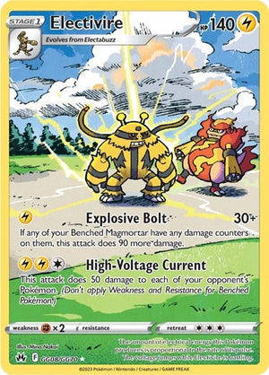 Pokemon TCG - SWSH12.5: Crown Zenith - Galarian Gallery - Electivire - GG08/GG70 - Holofoil