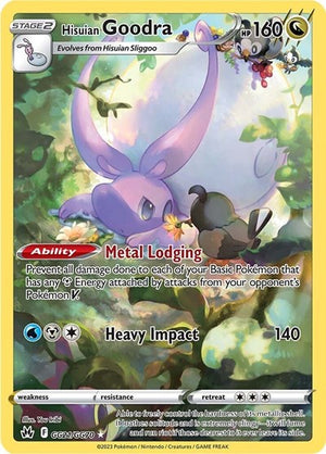 Pokemon TCG - SWSH12.5: Crown Zenith - Galarian Gallery - Hisuian Goodra - GG21/GG70 - Holofoil