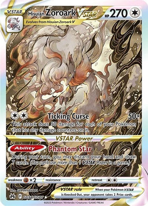 Pokemon TCG - SWSH12.5: Crown Zenith - Galarian Gallery - Hisuian Zoroark VSTAR - GG56/GG70 - Holofoil