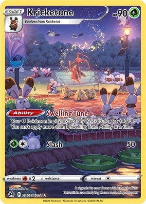Pokemon TCG - SWSH12.5: Crown Zenith - Galarian Gallery - Kricketune - GG02/GG70 - Holofoil