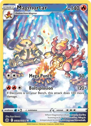 Pokemon TCG - SWSH12.5: Crown Zenith - Galarian Gallery - Magmortar - GG03/GG70 - Holofoil