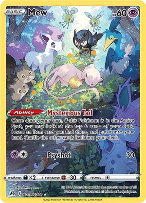 Pokemon TCG - SWSH12.5: Crown Zenith - Galarian Gallery - Mew - GG10/GG70 - Holofoil