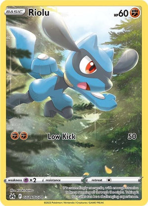 Pokemon TCG - SWSH12.5: Crown Zenith - Galarian Gallery - Riolu - GG26/GG70 - Holofoil