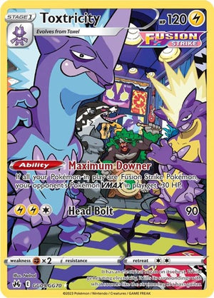 Pokemon TCG - SWSH12.5: Crown Zenith - Galarian Gallery - Toxtricity - GG09/GG70 - Holofoil