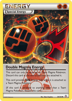 Pokemon TCG - Double Crisis - Double Magma Energy - 34/34