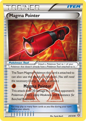 Pokemon TCG - Double Crisis - Magma Pointer - 24/34 - Reverse Holofoil