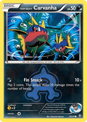 Pokemon TCG - Double Crisis - Team Aqua's Carvanha - 20/34