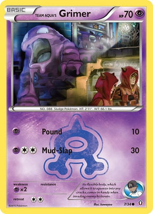 Pokemon TCG - Double Crisis - Team Aqua's Grimer - 7/34