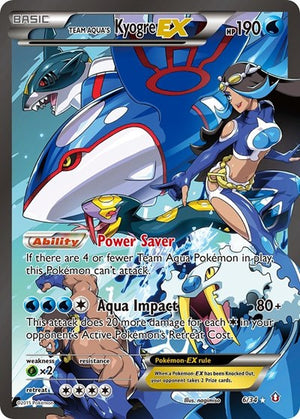 Pokemon TCG - Double Crisis - Team Aqua's Kyogre EX - 6/34 - Holofoil