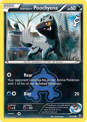 Pokemon TCG - Double Crisis - Team Aqua's Poochyena - 16/34