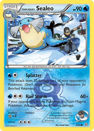 Pokemon TCG - Double Crisis - Team Aqua's Sealeo - 4/34