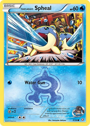 Pokemon TCG - Double Crisis - Team Aqua's Spheal - 3/34