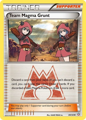 Pokemon TCG - Double Crisis - Team Magma Grunt - 30/34 - Reverse Holofoil