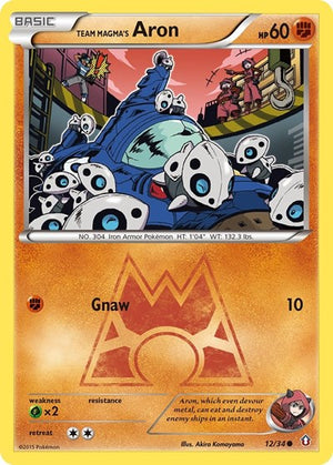 Pokemon TCG - Double Crisis - Team Magma's Aron - 12/34