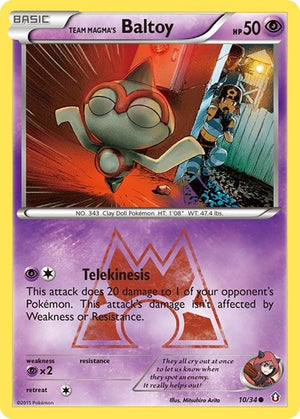 Pokemon TCG - Double Crisis - Team Magma's Baltoy - 10/34