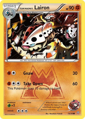 Pokemon TCG - Double Crisis - Team Magma's Lairon - 13/34