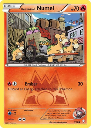 Pokemon TCG - Double Crisis - Team Magma's Numel - 1/34