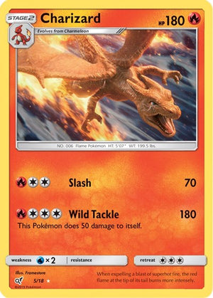 Pokemon TCG - Detective Pikachu - Charizard - 5/18 - Holofoil