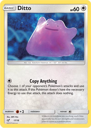 Pokemon TCG - Detective Pikachu - Ditto - 17/18 - Holofoil