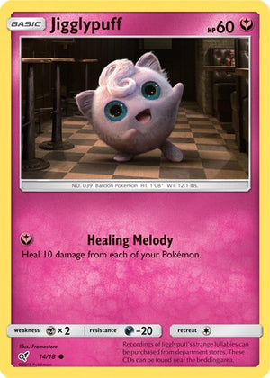 Pokemon TCG - Detective Pikachu - Jigglypuff - 14/18 - Holofoil