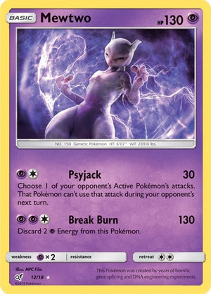 Pokemon TCG - Detective Pikachu - Mewtwo - 12/18 - Holofoil