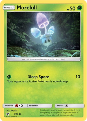 Pokemon TCG - Detective Pikachu - Morelull - 3/18 - Holofoil
