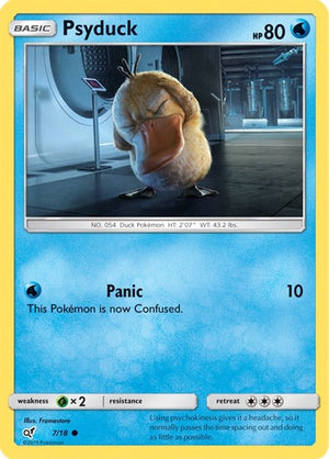 Pokemon TCG - Detective Pikachu - Psyduck - 7/18 - Holofoil