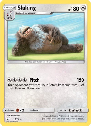 Pokemon TCG - Detective Pikachu - Slaking - 18/18 - Holofoil
