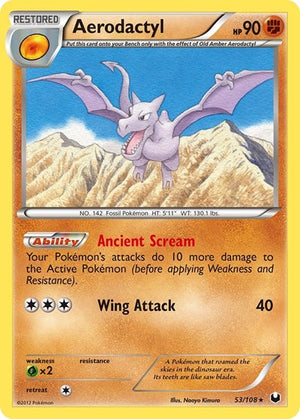 Pokemon TCG - Dark Explorers - Aerodactyl - 53/108