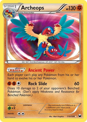Pokemon TCG - Dark Explorers - Archeops - 110/108 - Holofoil