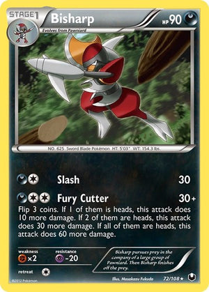Pokemon TCG - Dark Explorers - Bisharp - 72/108