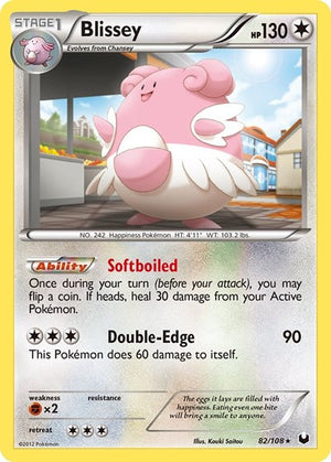 Pokemon TCG - Dark Explorers - Blissey - 82/108 - Reverse Holofoil