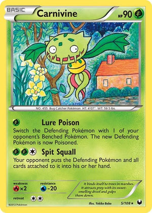 Pokemon TCG - Dark Explorers - Carnivine - 5/108