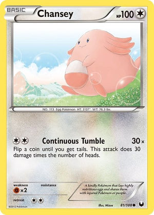 Pokemon TCG - Dark Explorers - Chansey - 81/108 - Reverse Holofoil