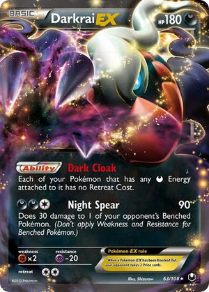 Pokemon TCG - Dark Explorers - Darkrai EX - 63/108 - Holofoil
