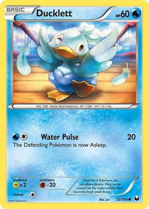 Pokemon TCG - Dark Explorers - Ducklett - 35/108 - Reverse Holofoil