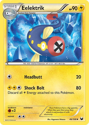 Pokemon TCG - Dark Explorers - Eelektrik - 46/108 - Reverse Holofoil