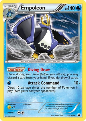 Pokemon TCG - Dark Explorers - Empoleon - 29/108 - Holofoil